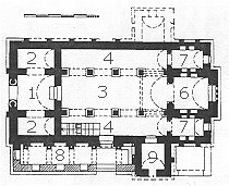 Esquema en planta de San Salvador de Valdedios